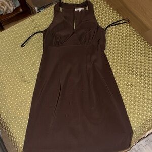 Velvet Torch Chocolate Backless Dress